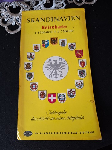 Skandinavien reisekarte adac - reisekarte,