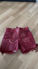 Damen Trachten Lederhose Rot