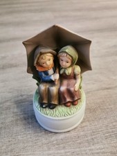 Alte Spieluhr Keramik 2 Kinder