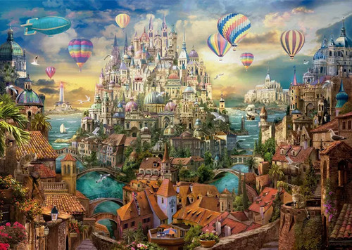 Puzzle traumstadt - puzzle, t.)