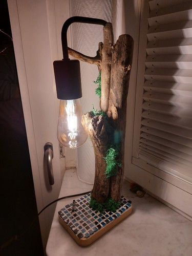 Stehlampe treinholz - stehlampe,