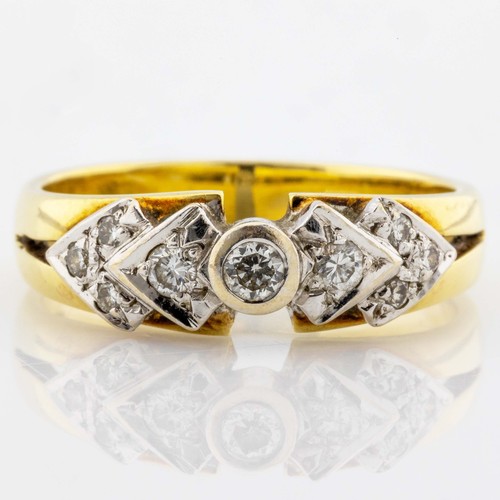 Vintage ring 585 14k gelbgold - vintage,