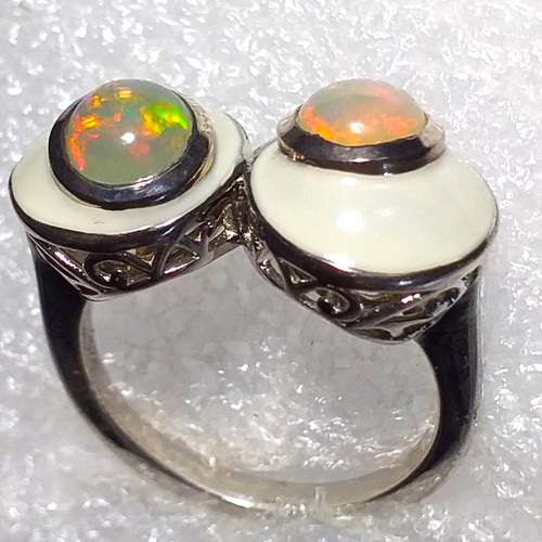Toller ring natur - toller, opal
