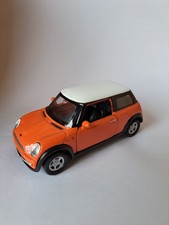 WELLY 1:36 MINI COOPER in orange mit weißem Dach