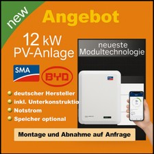 12kw anlage mit - pv, speicher