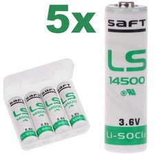 5x Saft Lithium 3,6V Batterie