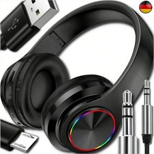 Drahtlose Kopfhörer Stereo On Ear Kabellos Kopfhörer Bluetooth 5.0 für TV MP3