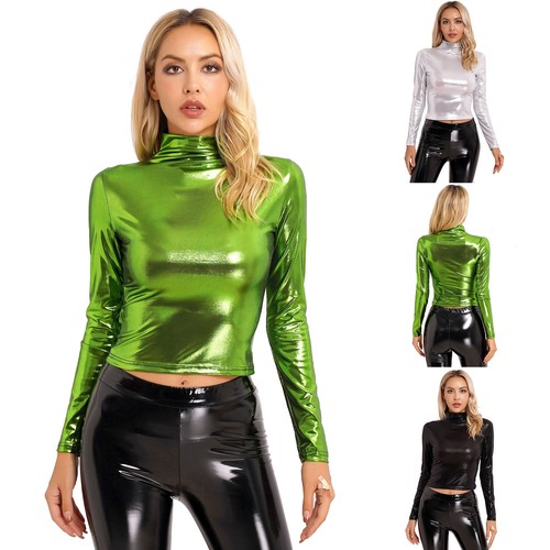 Damen metallic shirts - shirts, slim