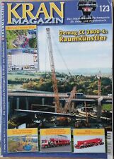 Kran Magazin Nr. 123, Dezember 2018, Liebherr, Demag, Tadano, Terex, Manitowoc 