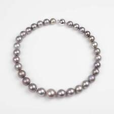 Zuchtperl Tahiti grau Collier aus Geschäftsauflösung Kugelschließe 585/- WG