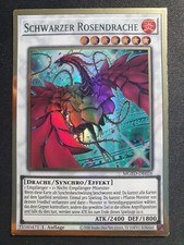 Yu-Gi-Oh! MGED-DE026 Schwarzer Rosendrache Gold Rare NM 1st v2