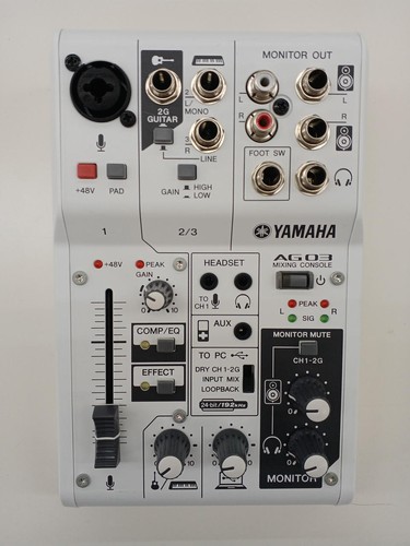 Yamaha ag03 audio - yamaha,
