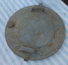  alter Ersatz Deckel für Kessel ZINKTOPF DDR Topf  ? Topfdeckel Eisen  