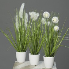 3er Set künstliche Gräser im