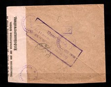 DR: Einschreiben Leipzig nach Dornach/Schweiz, Postzensur, Unzulässig zurück