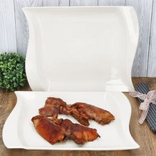 2x Ivory Servierplatte