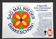 Werbe-Aufkleber Prilblume 10 cm Sag mal wieder Dankeschön 80er Kult Küche