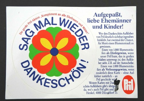 Werbe aufkleber prilblume - prilblume, 10