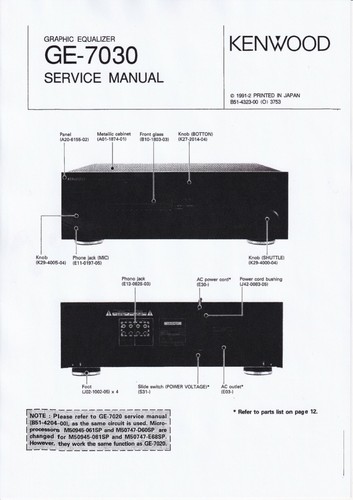 Service manual anleitung - service, für