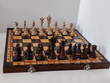 Vintage Wood Carved Folding