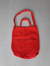 Calvin Klein Stofftasche Umhängetasche Shopper Big Bag Baumwolle Ganvas Geschenk