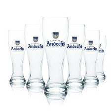 6x Andechs Glas 0,5l Weißbier