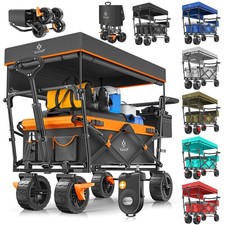 KESSER® Bollerwagen Faltbar Dach Handwagen Strandwagen Gerätewagen max. 150kg