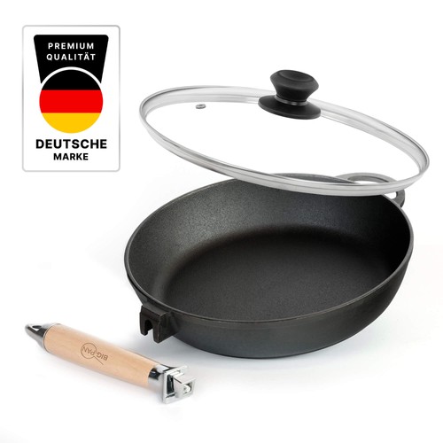 Premium tiefe gusseisenpfanne - premium,