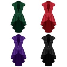 Damen Uniform Cosplay Mantel Karneval Clubwear Halloween Jacket Rave Kostüm