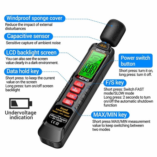 Decibel meter professional - decibel,