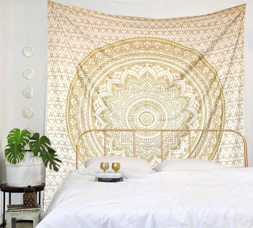 Weiß gold mandala - weiß,