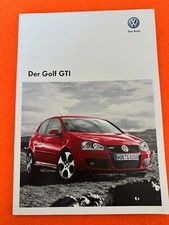 VW Golf GTI   Prospekt  Brochure Folleto Depliant  D  2008