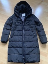 Damenmantel von QS by S. Oliver Gr. S schwarz mit Kapuze ohne Daunenfedern