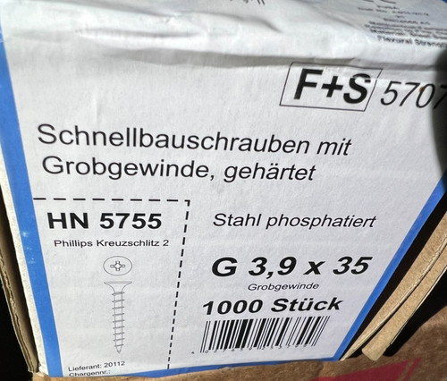 Schnellbauschrauben - f+s,