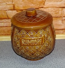 Rumtopf mit Deckel, braun