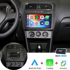 DAB+ Android 14 Autoradio Apple Carplay für VW Polo 6R 6C V 2009-2017 Navi 2+64G