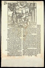 1541 Luther German Bible Leaf