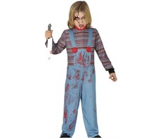 HALLOWEEN KARNEVAL FASCHING KOSTÜM KINDER BESESSENE PUPPE GR. 3 - 4 JAHRE NEU