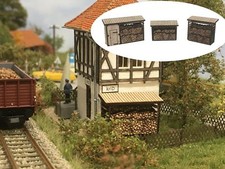 MU N-L00045 - Set mit 3 verschiedenen Holzstapeln - Spur N - NEU