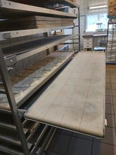 Abziehapperat für Etagenbackofen in Edelstahl 8 X Abzieher neuwertige Tücher  