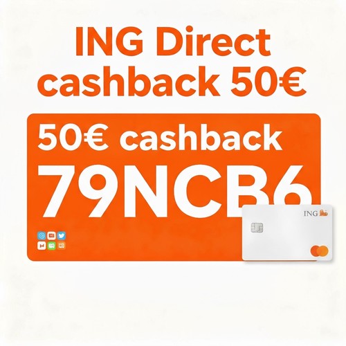 Cashback mit ing direct - 50€,