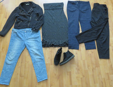Bekleidungspaket Damen Gr. 40-42-L, Jacke, Jeanshose, Chelsea-Boots Gr.39 Leder
