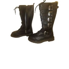 DemoniaCult RIOT-20 Unisex Stiefel mit 20 Ösen und einer robusten