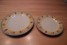 1 Kuchenteller Dessertteller,  und 1 Unterteller, Wellco Design,  19 und 16 cm 
