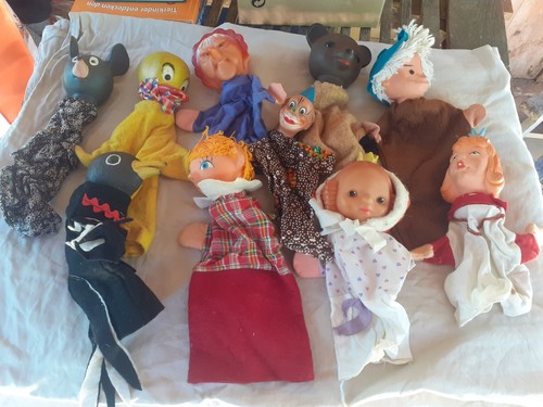 Alte ddr handpuppen elster - alte,