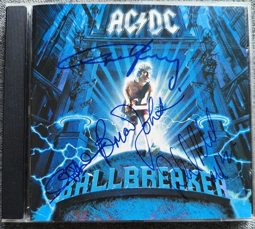 Acdc original autogramm cd - original, autogramm,