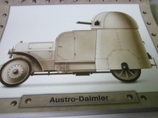Radpanzer Typenblatt Austro Daimler Österreich 1905
