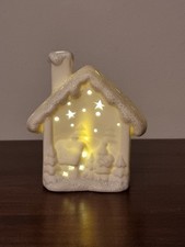 Formano Weihnachtsdeko Haus mit LED Beleuchtung, 10cm, Keramik