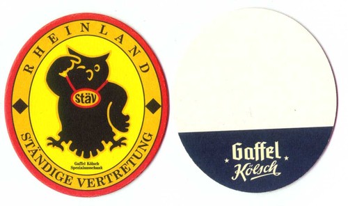 Schöner bierdeckel gaffel - bierdeckel,