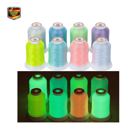 Leuchtendes stickgarn set - leuchtendes,